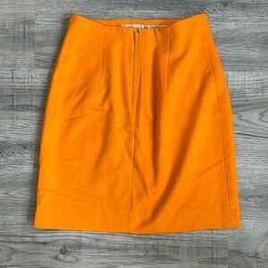 Vintage Mr. Jax Orange Wool  Women's Skirt Sz 8